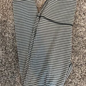 Nike Black and White Gingham Dri-FIT leggings size Small